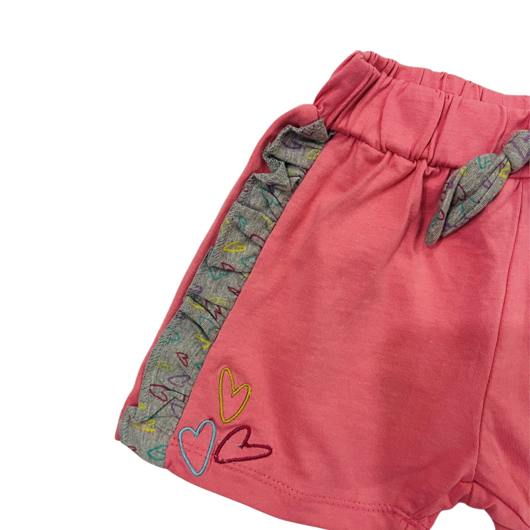 Baby Heart Shorts - Pink