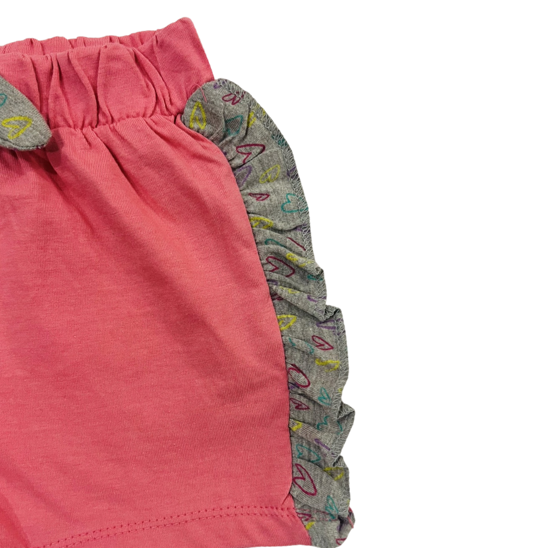 Baby Heart Shorts - Pink