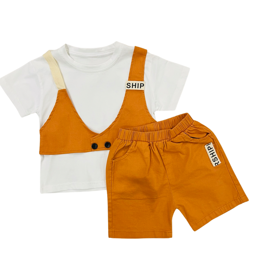 Ship Man suit- Mustard - 2 PIECE- Imported