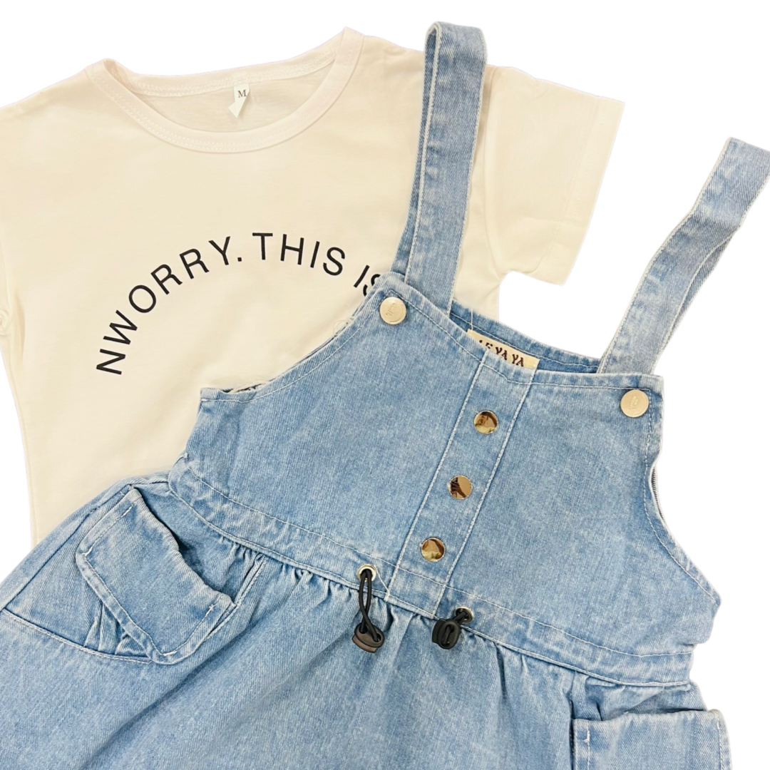 Baby Denim Shorts style - 2 Piece