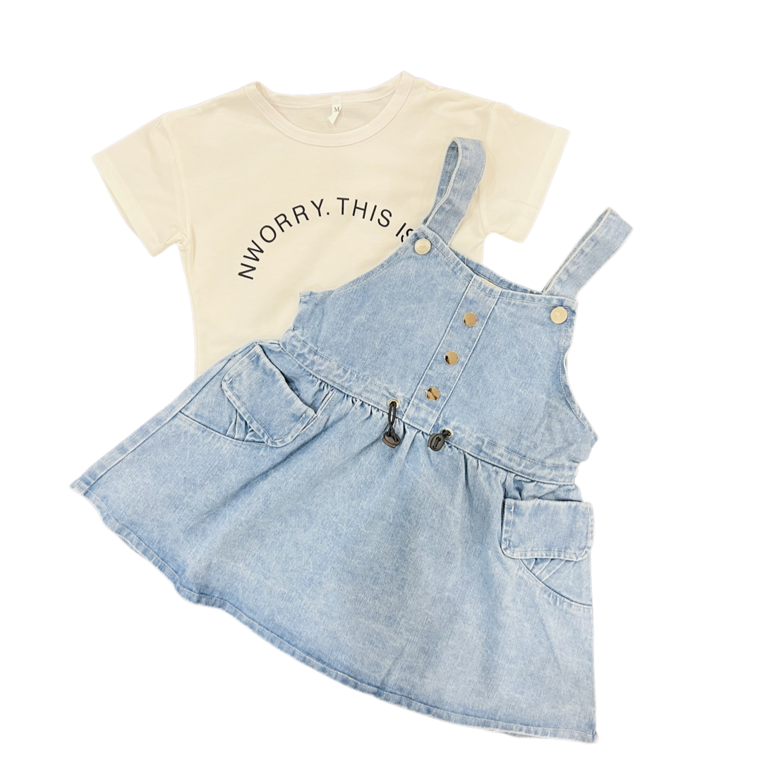 Baby Denim Shorts style - 2 Piece