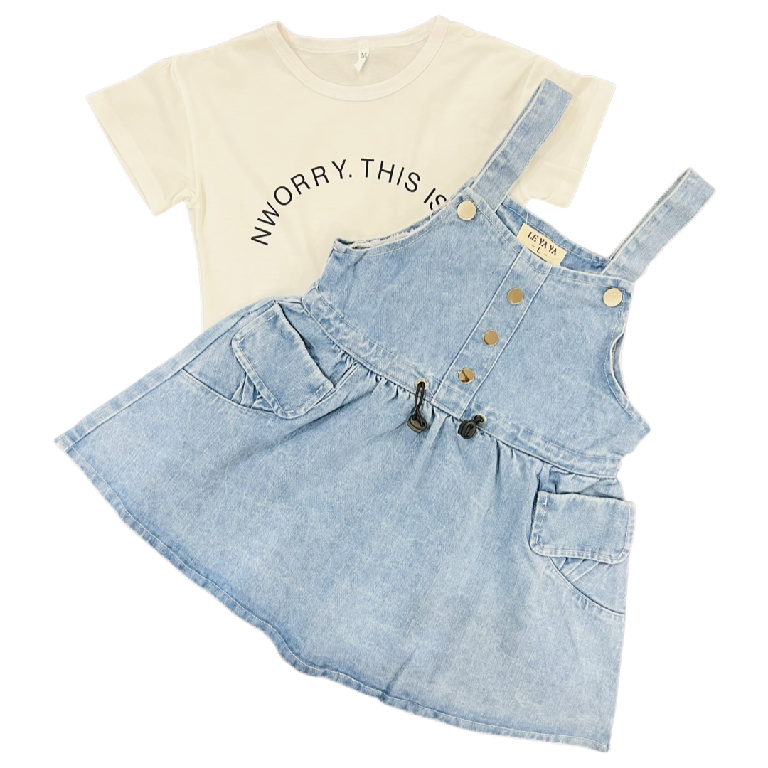 Baby Denim Shorts style - 2 Piece