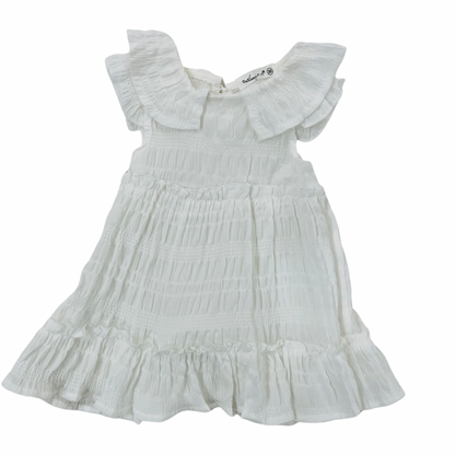 Baby Sleeveless Frock - Pink & White