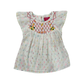 Floral Theme - Embroided - Cream