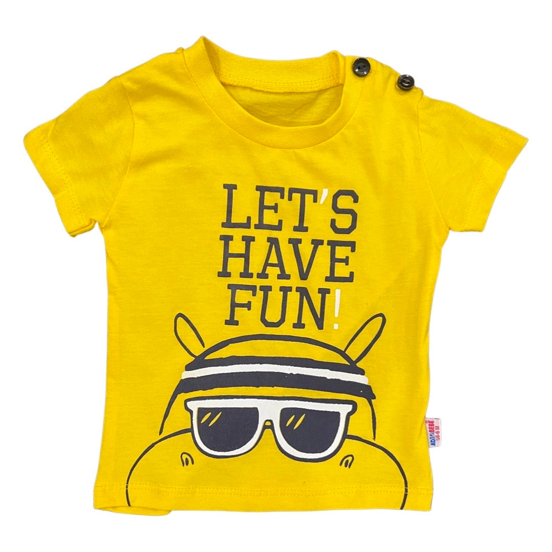 Funky Baby Suit- Fun Theme - Yellow