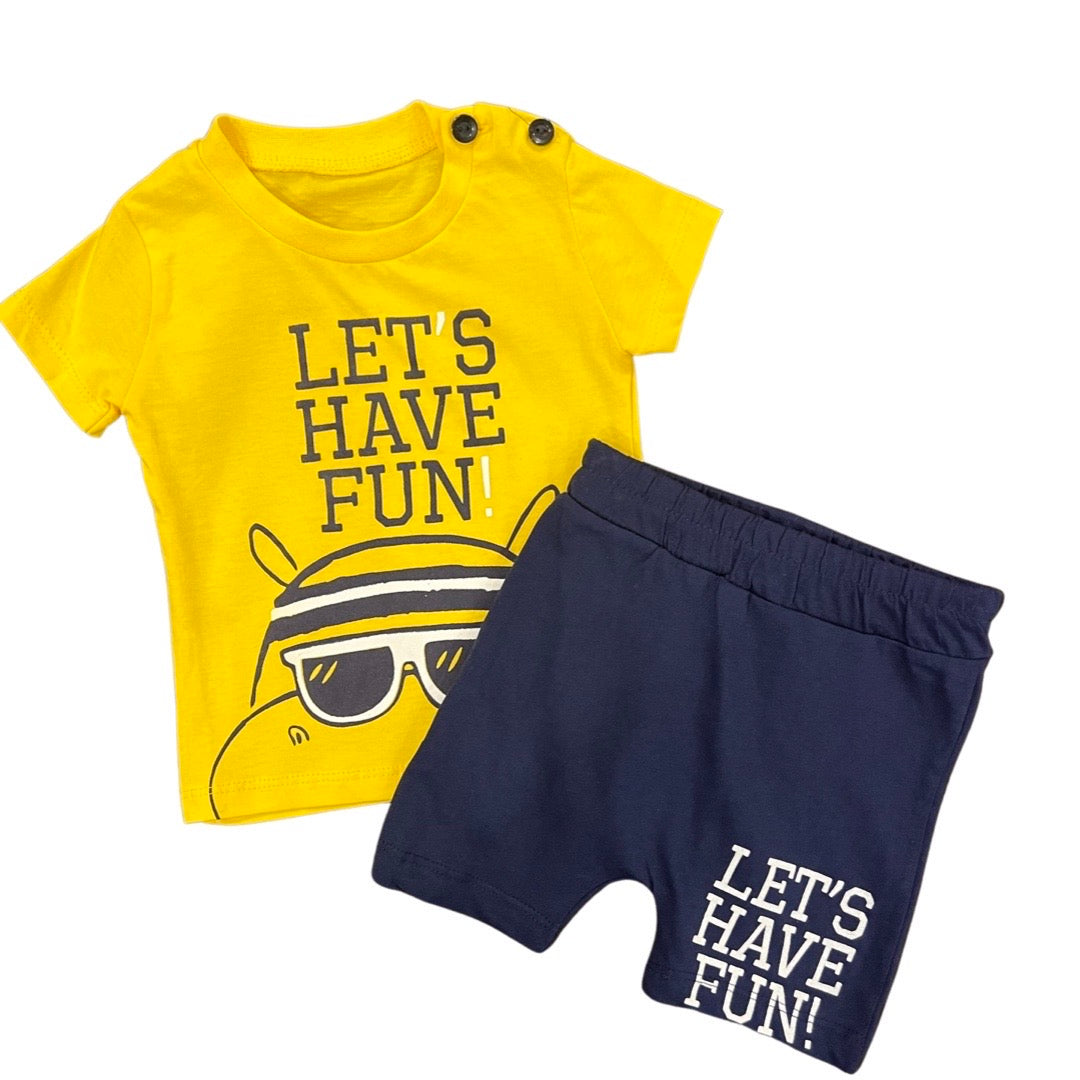 Funky Baby Suit- Fun Theme - Yellow