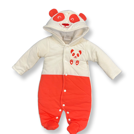 Wonderchild Puffer Romper (Quilted) - Orange