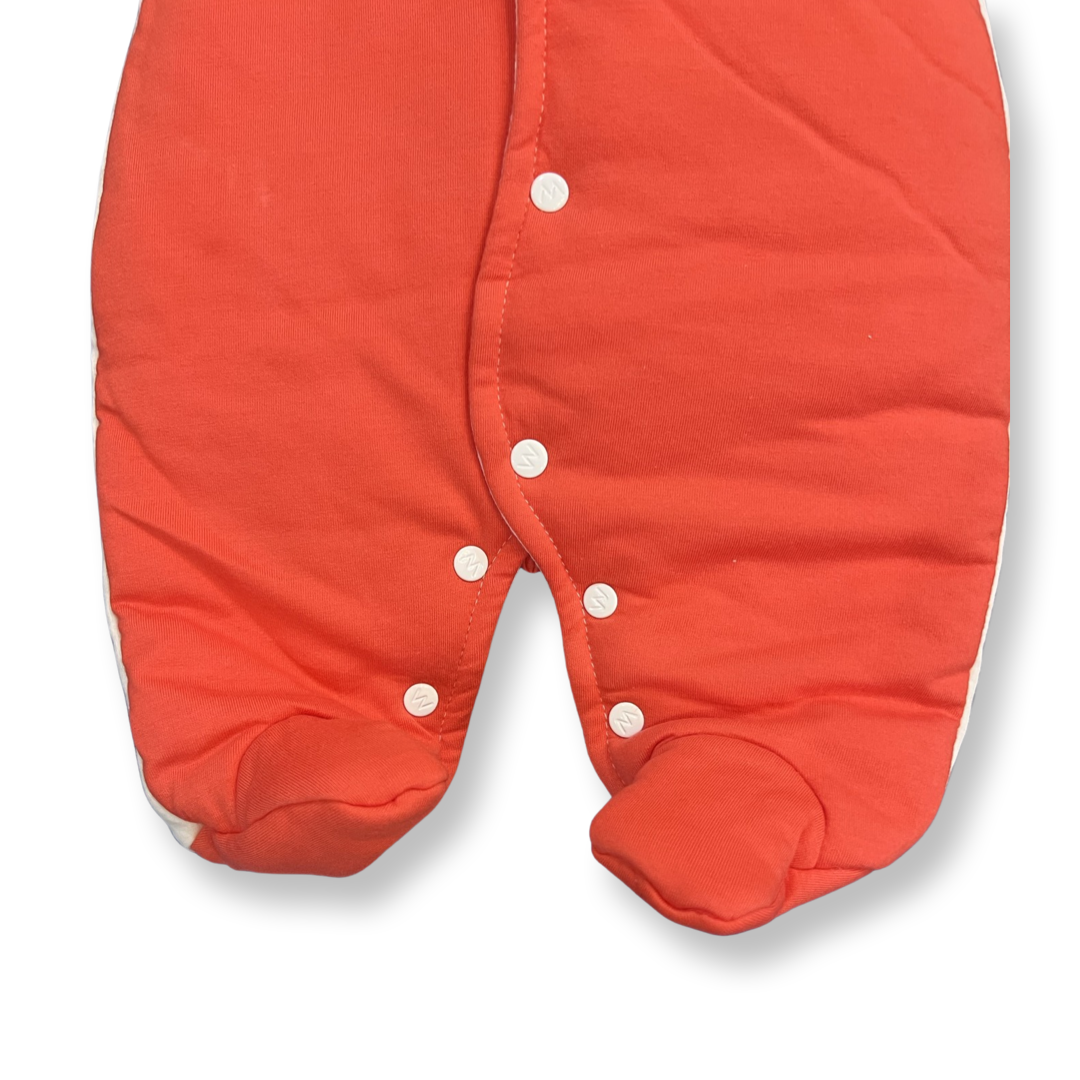 Wonderchild Puffer Romper (Quilted) - Orange