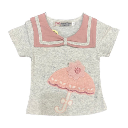 Baby Shirt- Umberlla Theme- Pink