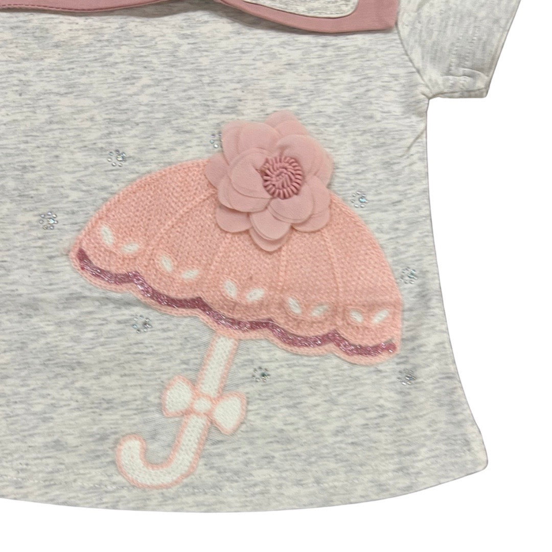 Baby Shirt- Umberlla Theme- Pink