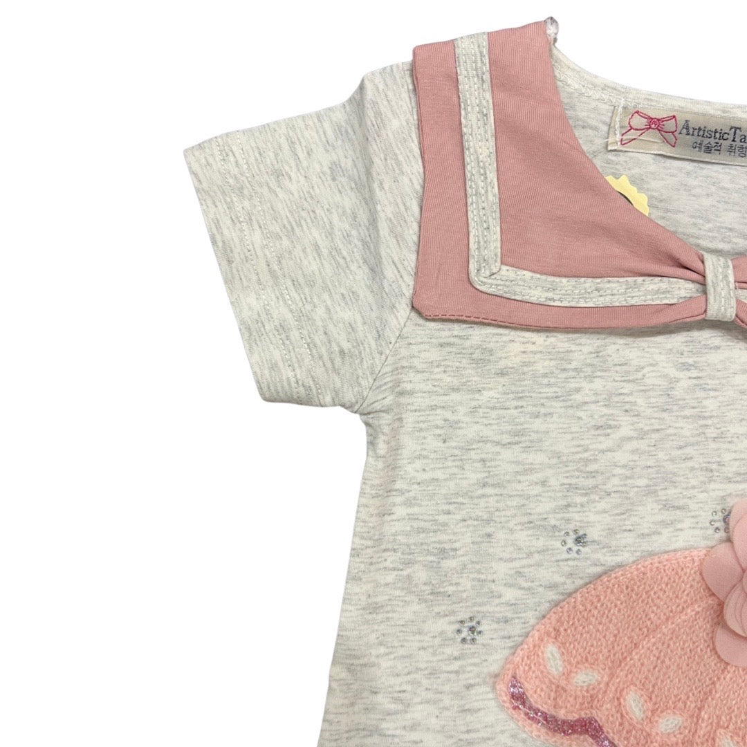 Baby Shirt- Umberlla Theme- Pink