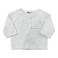 Baby Sweater- White and Plum
