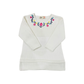 Floral Long Sweater - White